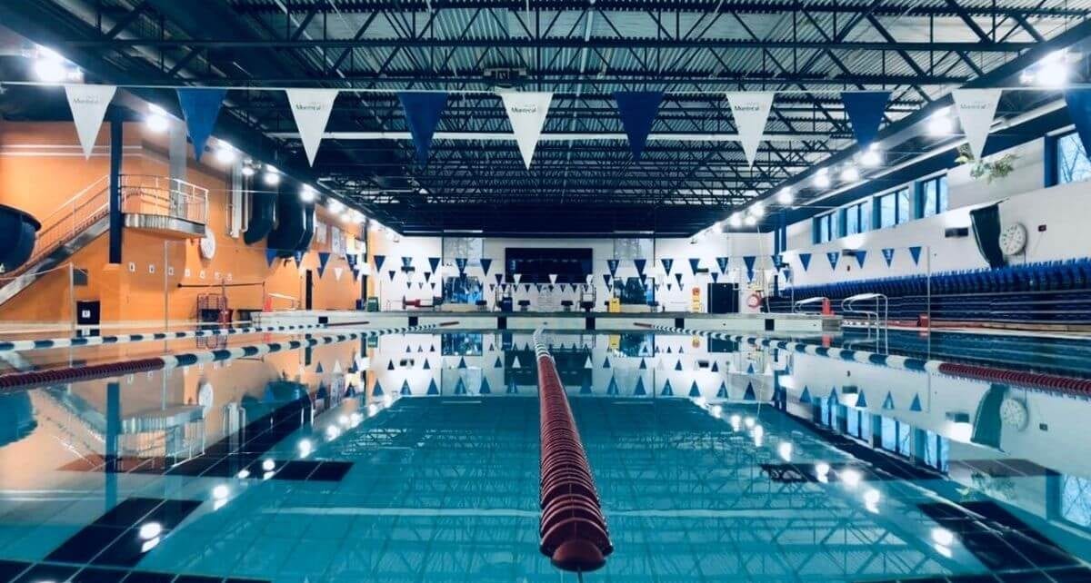 les couloirs de natation à l'Aquadôme de Montréal
