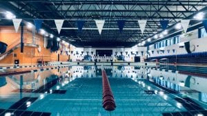 les couloirs de natation à l'Aquadôme de Montréal
