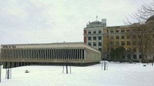 La mairie d'arrondissement de LaSalle en hiver