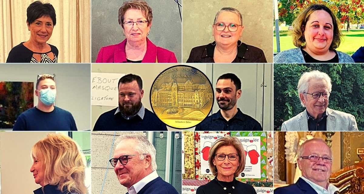 12 citoyens et citoyennes récipendiaires de la médaille de l'Assemblée nationale du Québec à LaSalle, Lachine et Verdun