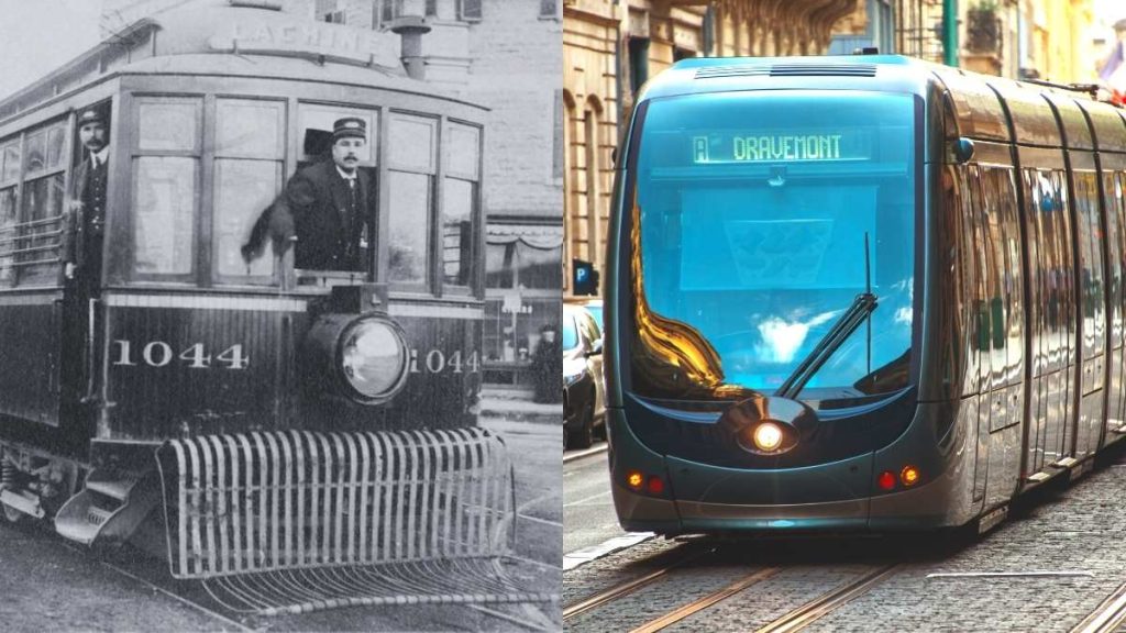 Tramway à Lachine vers 1900, tramway de Bordeaux