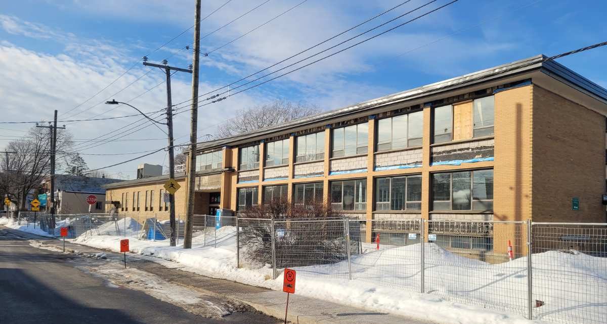 École en rénovation à Lachine, 800 rue Sherbrooke