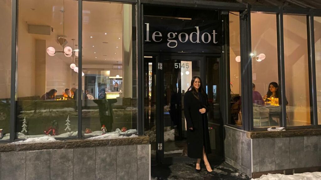 Le restaurant Le godot à Verdun et l'une de ses copropriétaires.